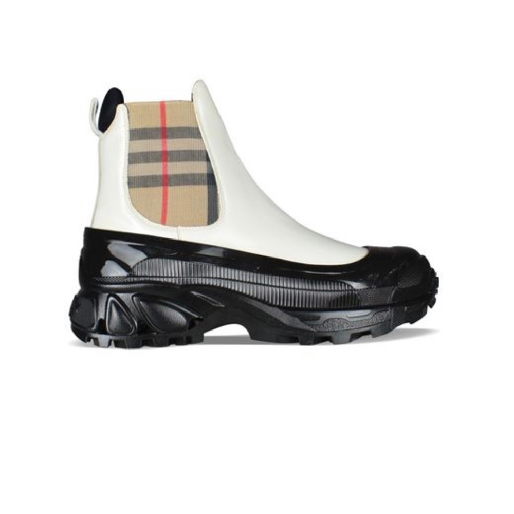 Burberry Women’s Chelsea Boots w/ Check